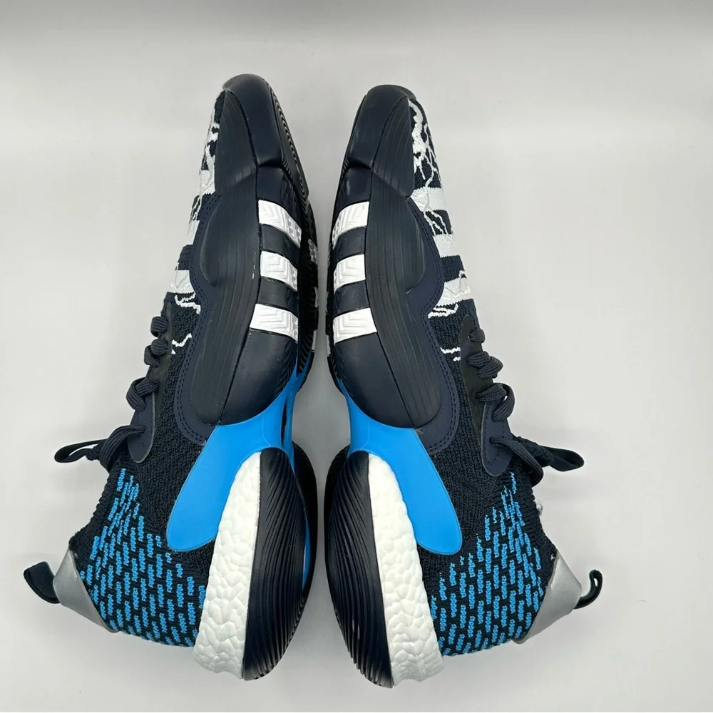Men’s Adidas Trae Young Basketball Sneakers Blue WhiteSize 11 Sneakers ID2210 - Picture 7 of 11